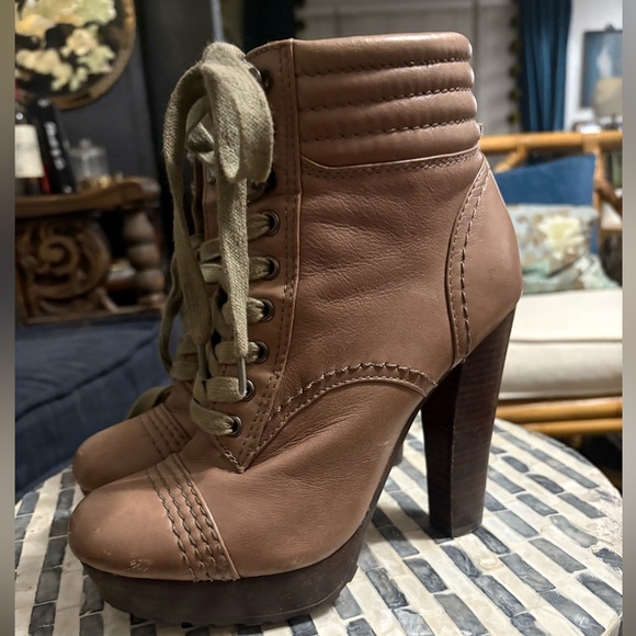 DNKY Shoes - Donna Karen soft brown‎ leather winter boots size 7.5